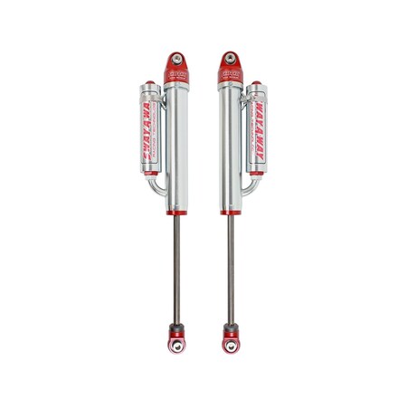 Afe Hydraulic, With Reservoir, Adjustable, Without Shock Boots, Silver and Red, Set of 2 302-0052-01